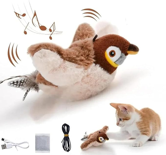 Interactive Chirping Bird Cat Toy