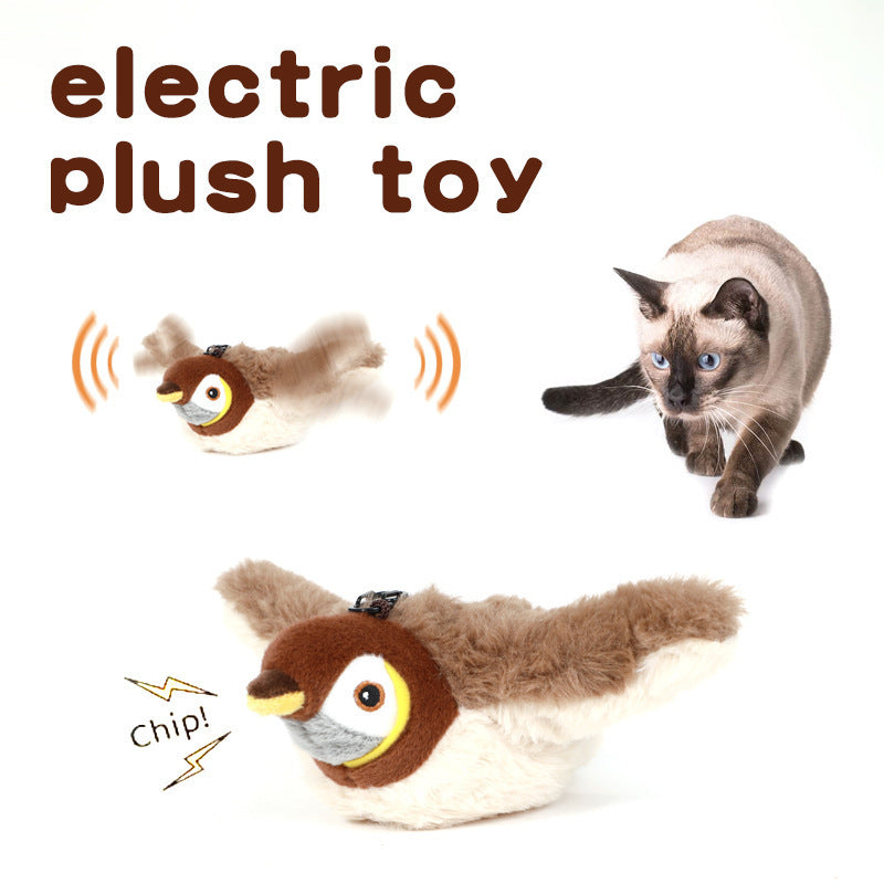 Interactive Chirping Bird Cat Toy